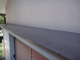 庇の塗装前