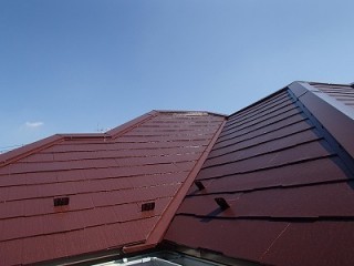 屋根の補修後の画像です