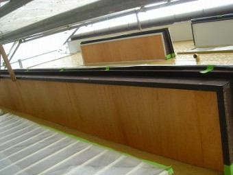 蓮田市へ軒天の黒ずみで軒天補修