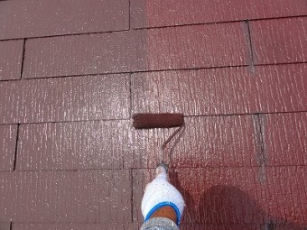 朝霞市屋根上塗り