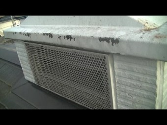 換気口のカバーが錆びてきた
