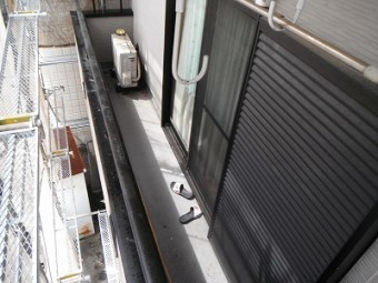 ベランダ防水塗装前