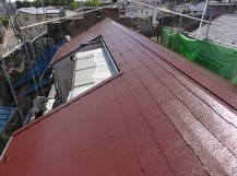 屋根の塗装完成の状態です