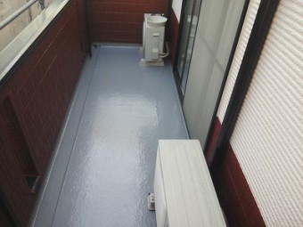 バルコニー防水完工