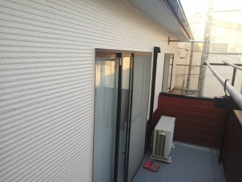 バルコニー壁面完工後