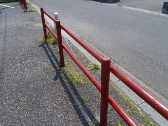 柵の塗装