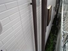 外壁塗装時に塗り替えた縦樋