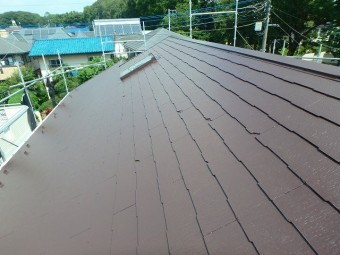 屋根完成 塗装