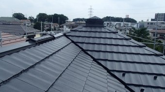 屋根の完工後