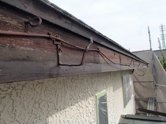 雨樋はずした