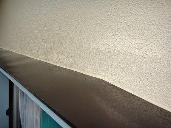 庇の塗装後