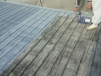 蕨市で屋根塗装と外壁塗装と附帯塗装