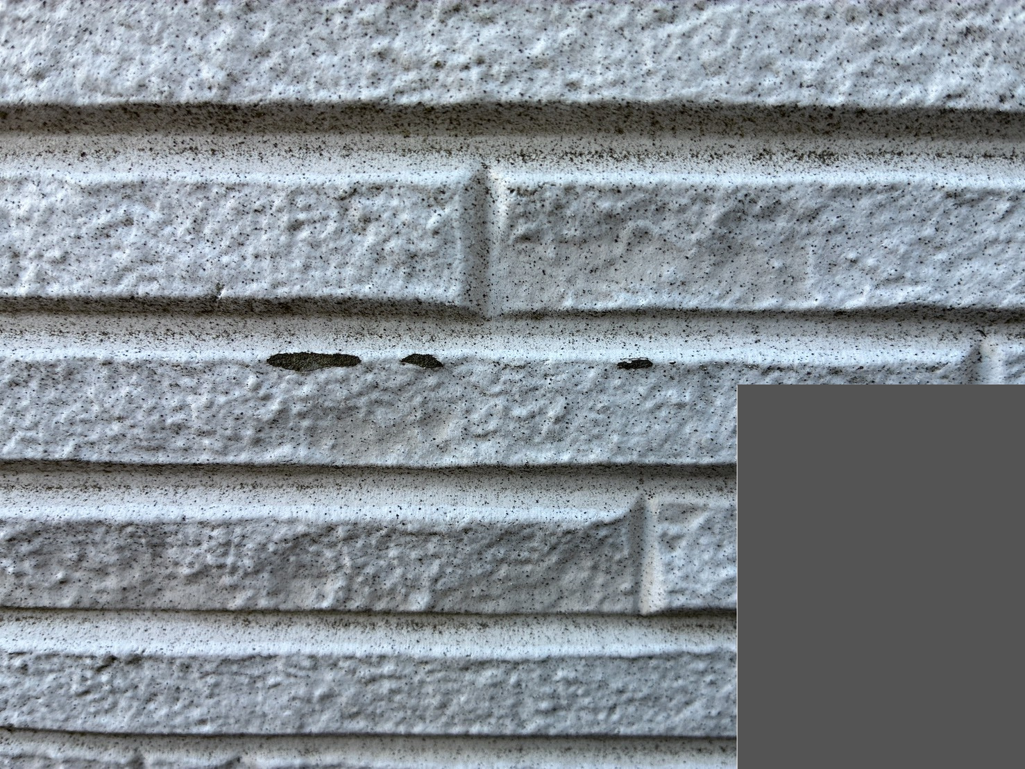 雹でかけてしまったサイディング