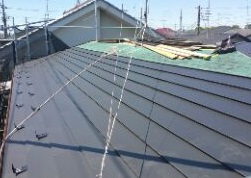 さいたま市西区　屋根カバー工法　ガルバリウム鋼板