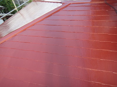 屋根の塗装完了