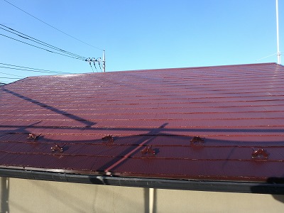 さいたま市見沼区で【棟板金工事】と屋根塗装を行いました