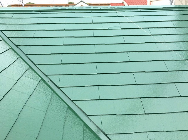 完成　屋根塗装