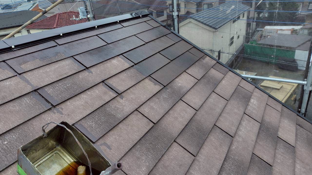 局所的な退色と雨染みの状況（写真2）