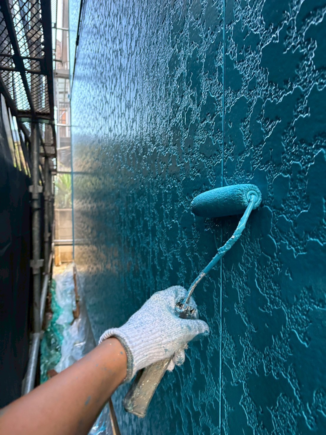 手すりや金属部分の塗装