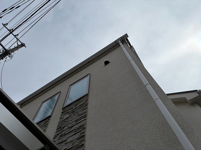 モルタル外壁の戸建て住宅
