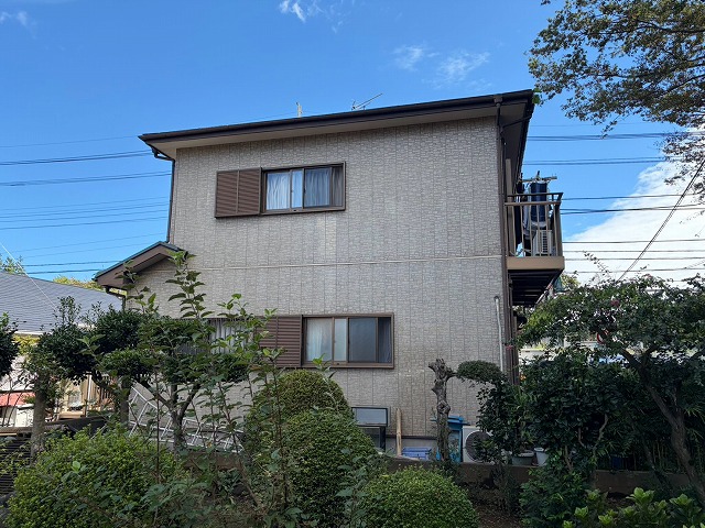 雨戸塗装を提案した戸建て