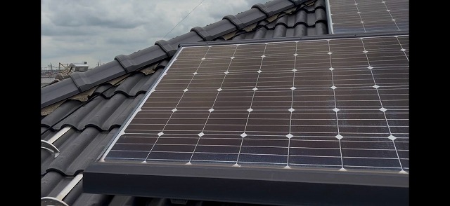 太陽光パネル設置部の拡大
