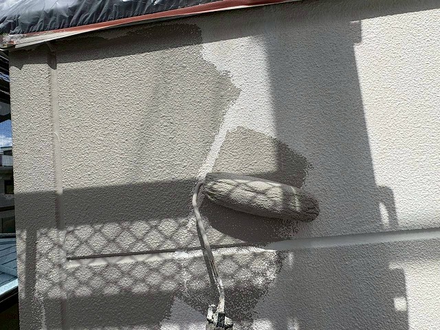 さいたま市見沼区でALC外壁を対候性、耐久性に優れたリファイン1000MS-IRで塗装