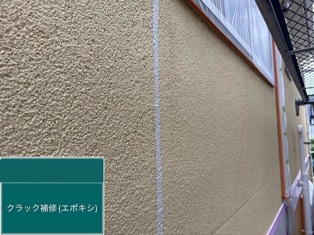 モルタル外壁補修後