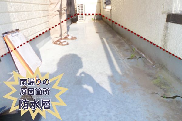 雨漏りの 原因箇所